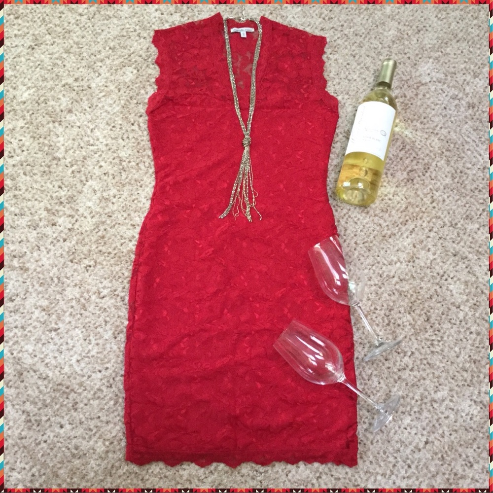 💐 BOGO🌺 Red🔥HOT🔥Lace🌸Dress💐